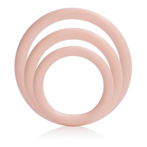 Silicone Support Rings for Men Black Stretchy Cock Rings Set Pink COCK RING Set