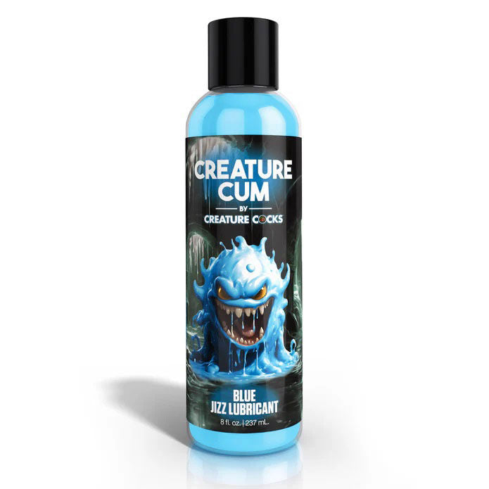Creature Cum Blue Water-Based Personal Lubricant 8oz Bottle Blue Speciality Lubricants