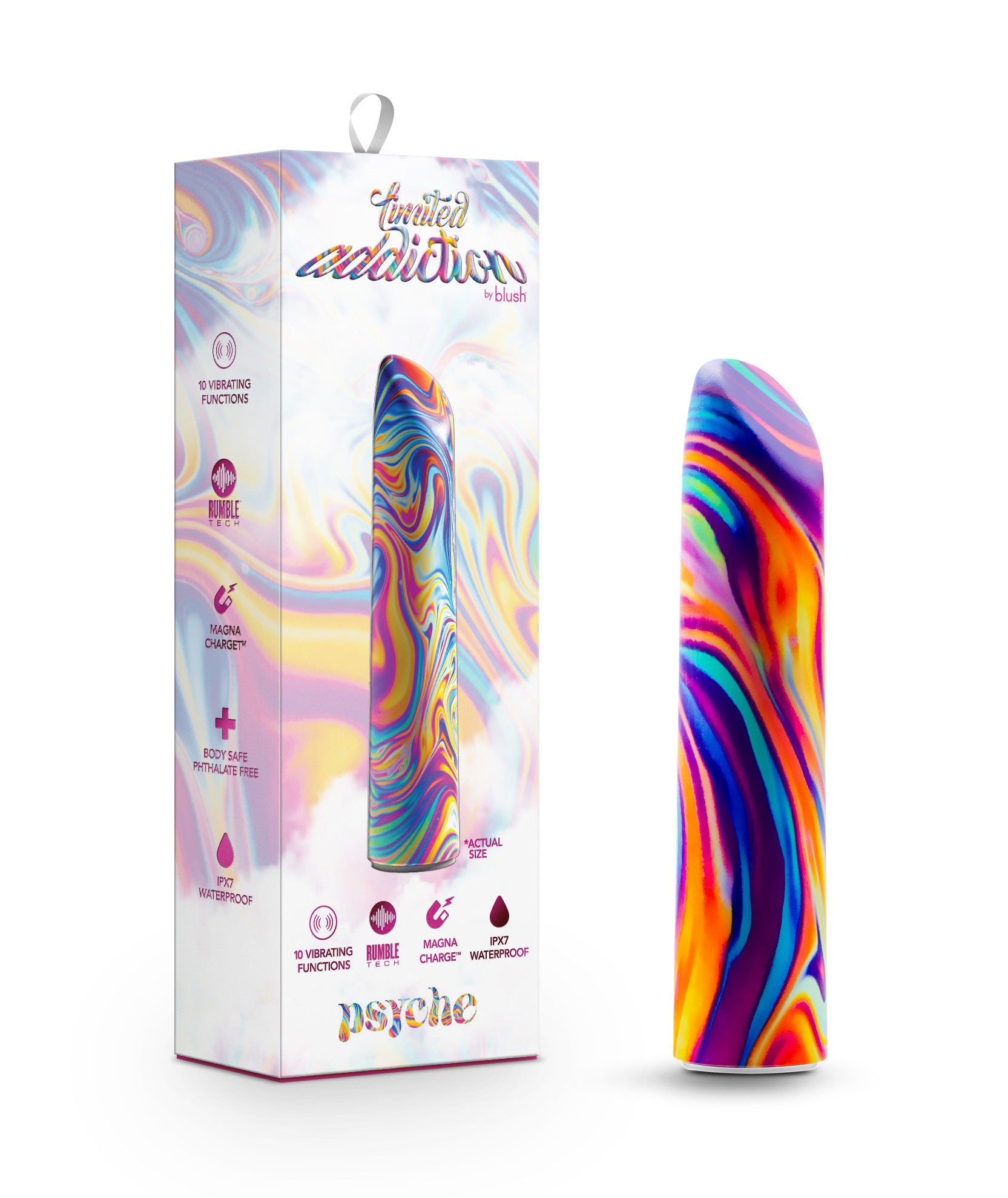 Limited Addiction Psyche Power Vibe Rainbow Wireless Vibrator BULLETS
