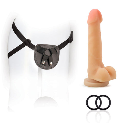 For You Beginners Harness Kit With 7 Inch Silicone Cock STRAP-ONS