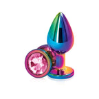 Rear Assets Round Jewel Metal Butt Plug > Anal Range > Jewel Butt Plugs