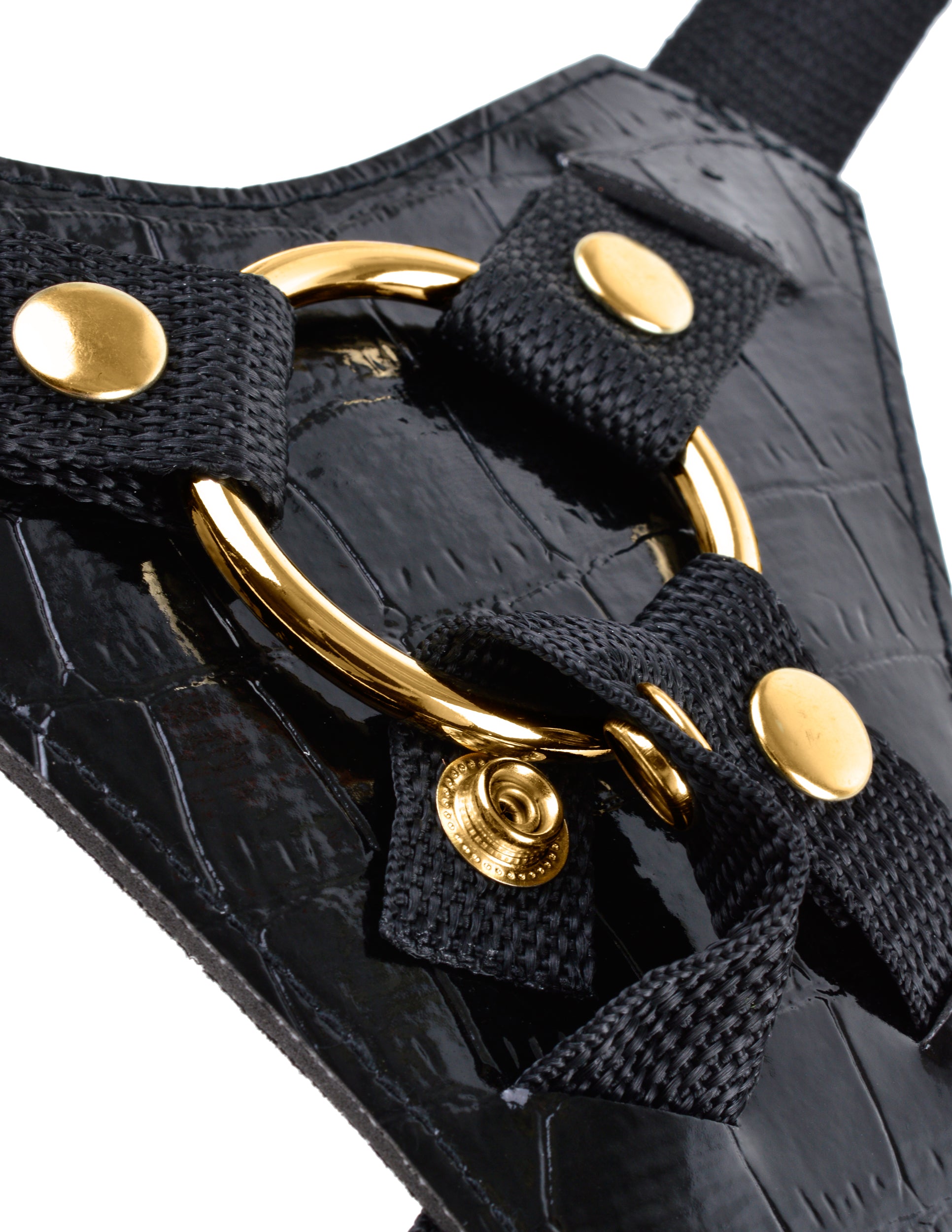 Fetish Fantasy Gold Black Designer Strap-On Harness for Adults STRAP-ONS