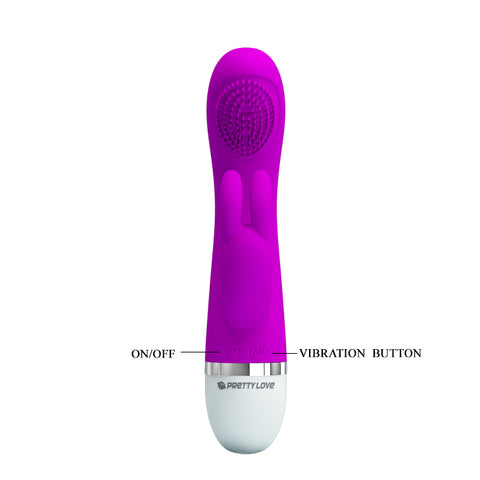 Pretty Love Purple Rabbit Vibrator With Dual Motors And Speeds VIBRATORS-RABBIT