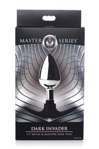 Dark Invader Metal and Silicone Medium Weighted Butt Plug > Anal Range > Butt Plugs