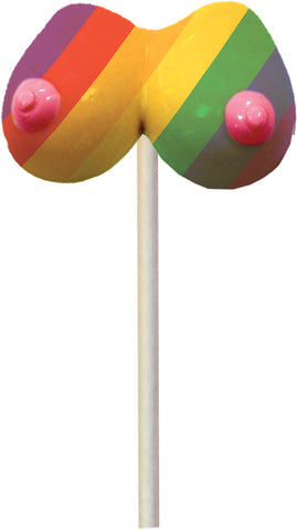 Rainbow Boobie Candy Pop – Multi-Flavored Edible Candy Party Supplies