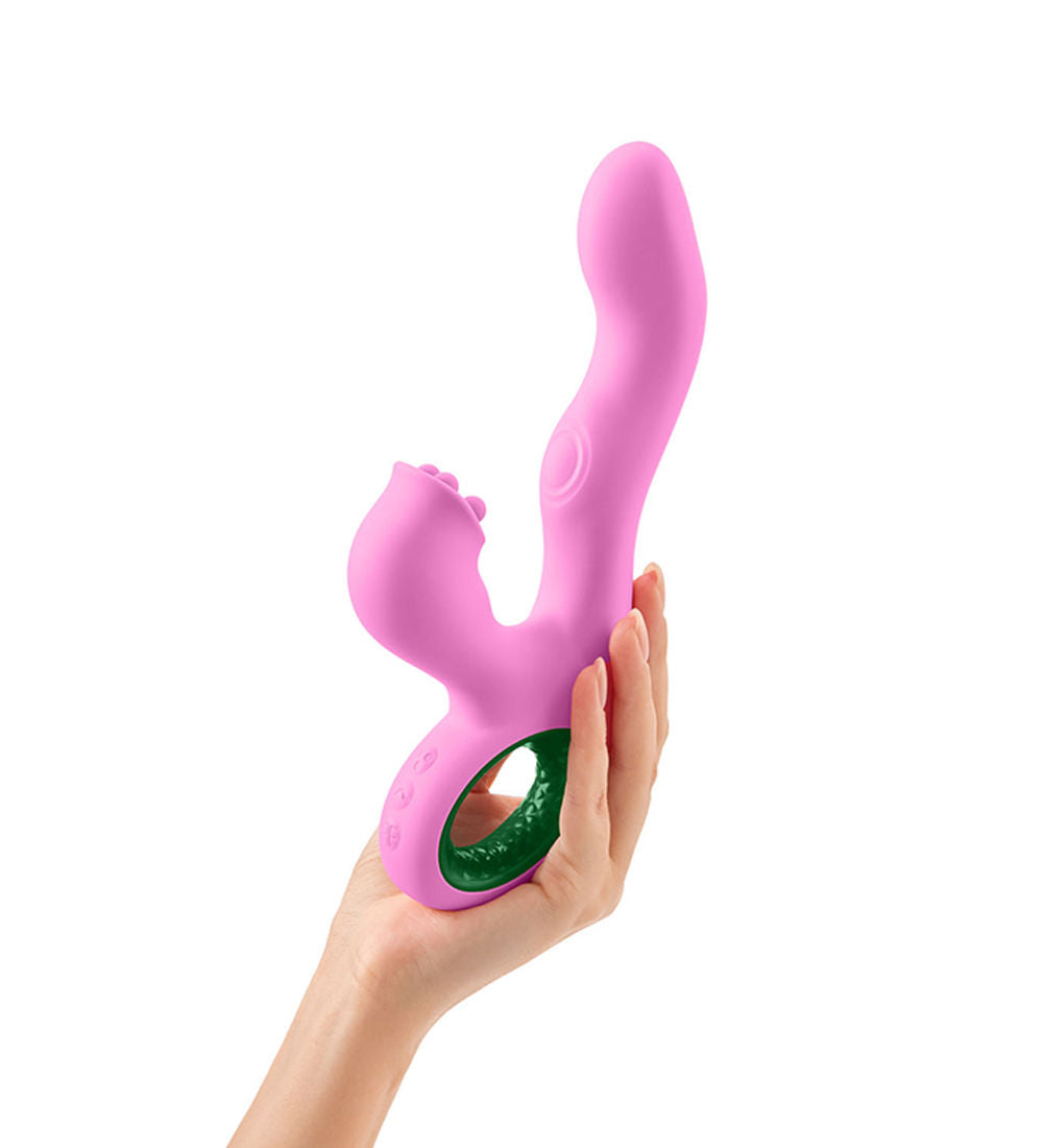 Pallina Triple Action 8.6 Inch Rabbit Vibrator with G-Spot Stimulator > Vibrators > Ladies > Rabbit