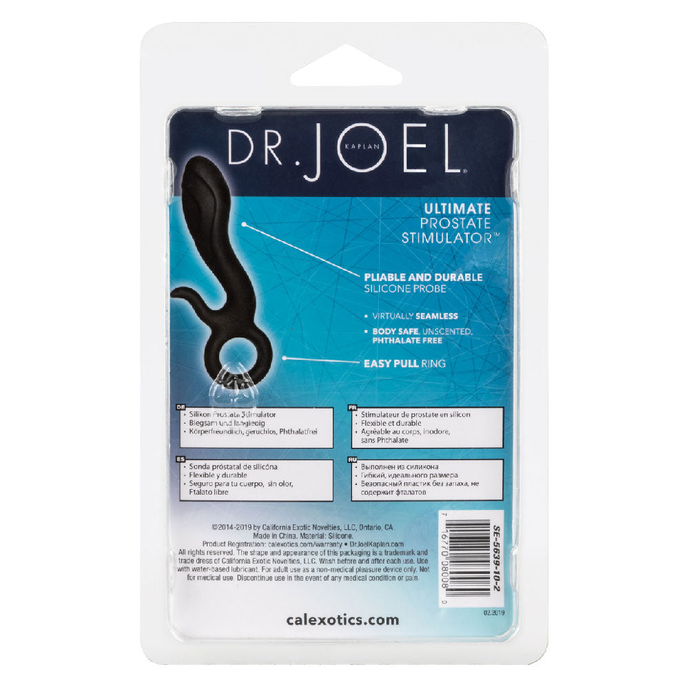 Dr Joel Kaplan Prostate Stimulator Silicone Sex Toy Black > Anal Range > Prostate Plugs