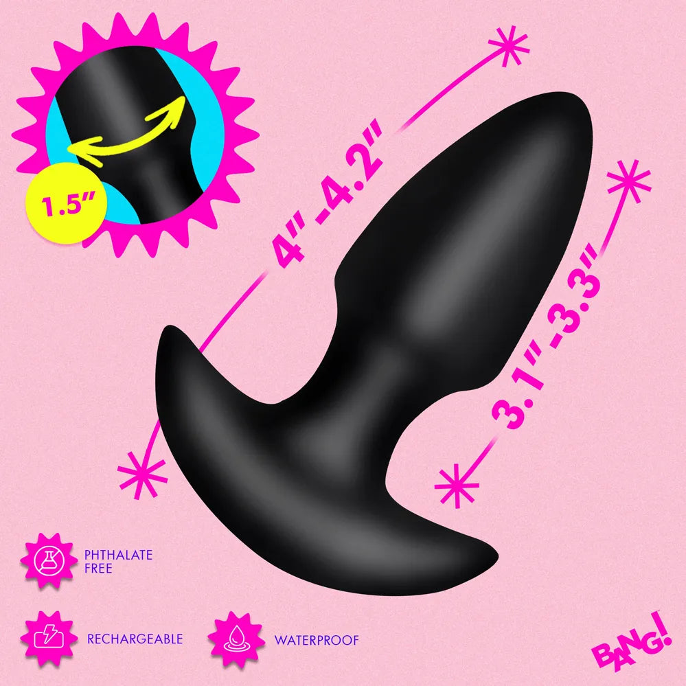 Thrusting and Vibrating Silicone Butt Plug – Wireless Remote-Controlled Butt Plug > Anal Range > Vibrating Butt Plugs