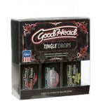 Goodhead Tingle Drops Cherry Candy and Vanilla 3 Piece Set 29ml ea > Lube > Oral Gels & Sprays
