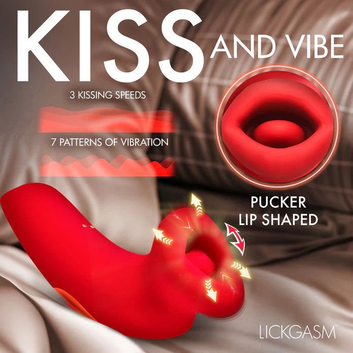 Plump Kiss (Red) – Sucking and Vibrating Clitoral Stimulator > Sex Toys For Ladies > Air Pulsation