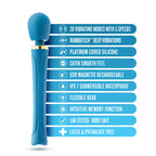 Blush Dianna Teal Wireless Vibrating Massager with 20 Modes > Sex Toys > Massage Wands
