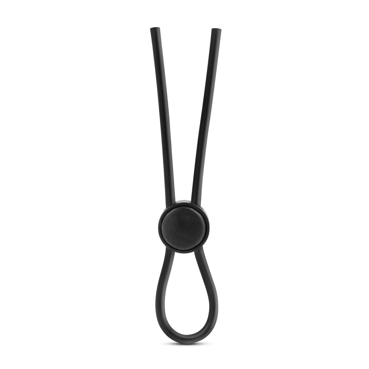 Stay Hard Silicone Loop Cock Ring in Black Black > Cock Ring > Adjustable