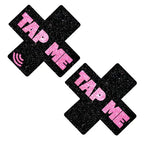 Tap Me Pink X Smart NFC Pasties – Waterproof Bluetooth Sharing Device Black > Clothes > Pasties