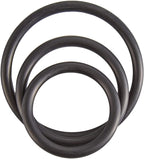 Spartacus Rubber Cock Ring Set (Black) – Versatile Silicone Cock Rings > Cock Ring > Sets