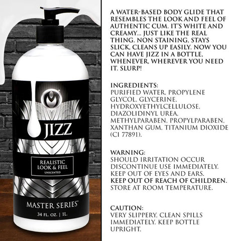 Jizz Unscented Water Based Lubricant 34 Ounce Speciality Lubricants
