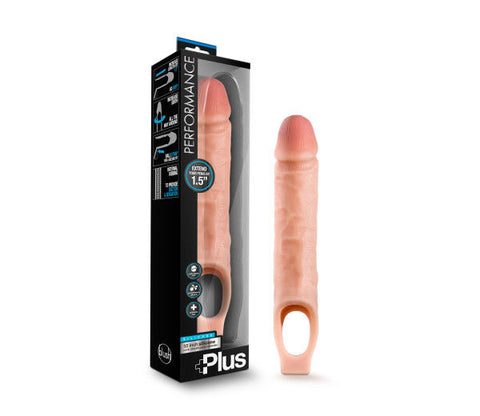 Performance Plus 10 Inch Vanilla Silicone Cock Sheath – Extender > Sex Toys For Men > Penis Sleeves