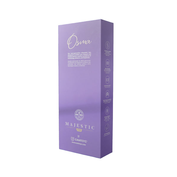 Osma Majestic Pro 10 Mode Pearl Rabbit Vibrator Purple > Vibrators > Ladies > Rabbit