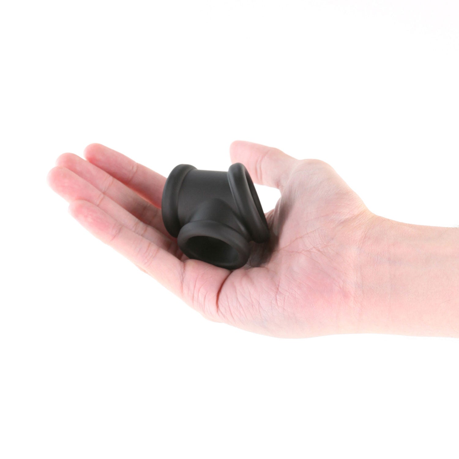 Renegade Piper - Soft Silicone Cock and Balls Ring 4.9 cm Black COCK RINGS