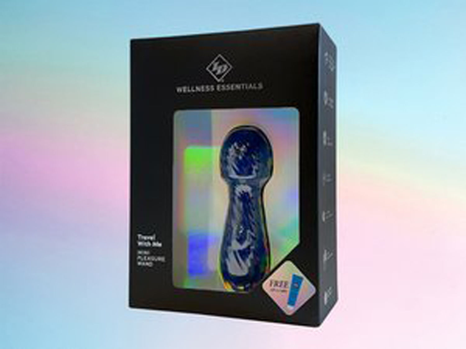Travel With Me Mini Pleasure Wand Blue Silicone Massager Blue > Sex Toys For Ladies > Wand Massagers and Attachments