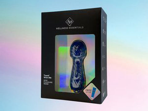 Travel With Me Mini Pleasure Wand Blue Silicone Massager Blue > Sex Toys For Ladies > Wand Massagers and Attachments