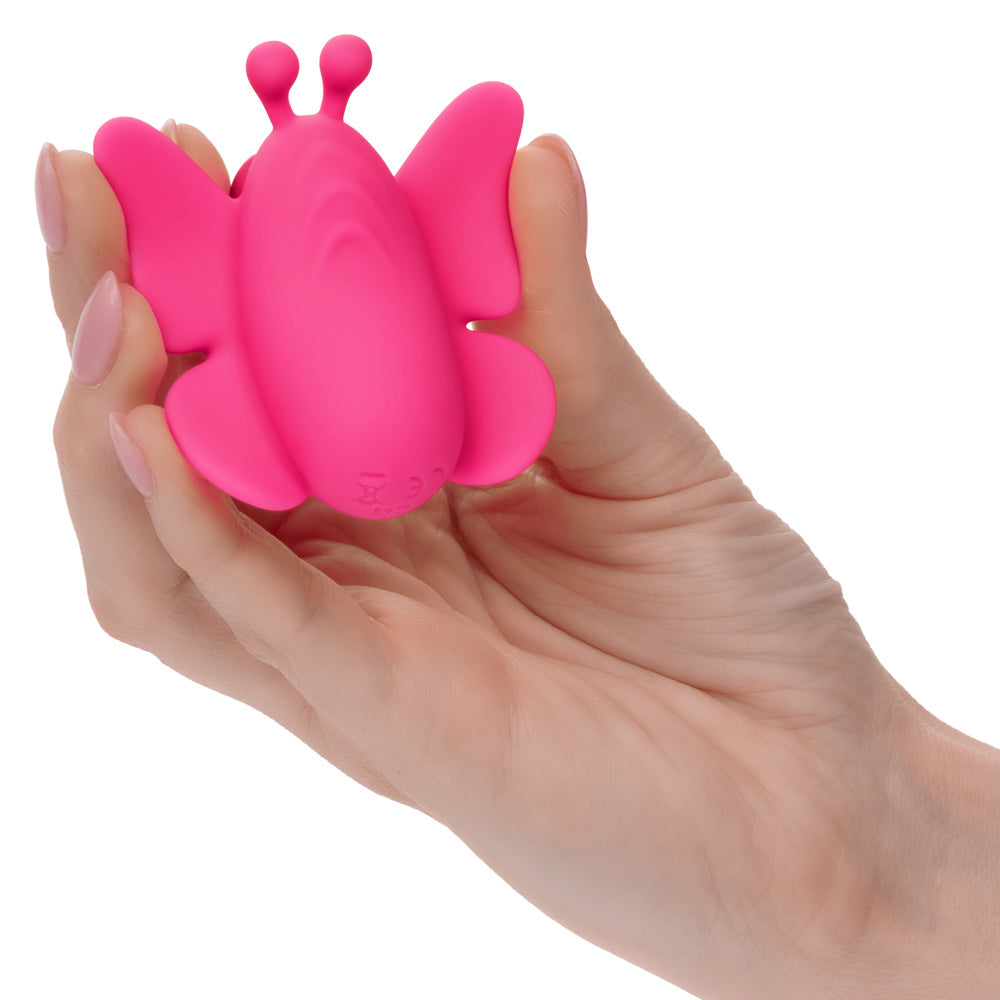 Neon Vibes The Flutter Vibe Pink Butterfly Panty Vibe with 10 Functions USB Rechargeable Silicone Waterproof Panty Vibrators