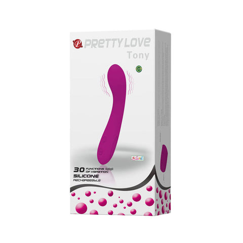 Pretty Love Tony Purple Vibrator with 30 Functions Rechargeable Vibrators