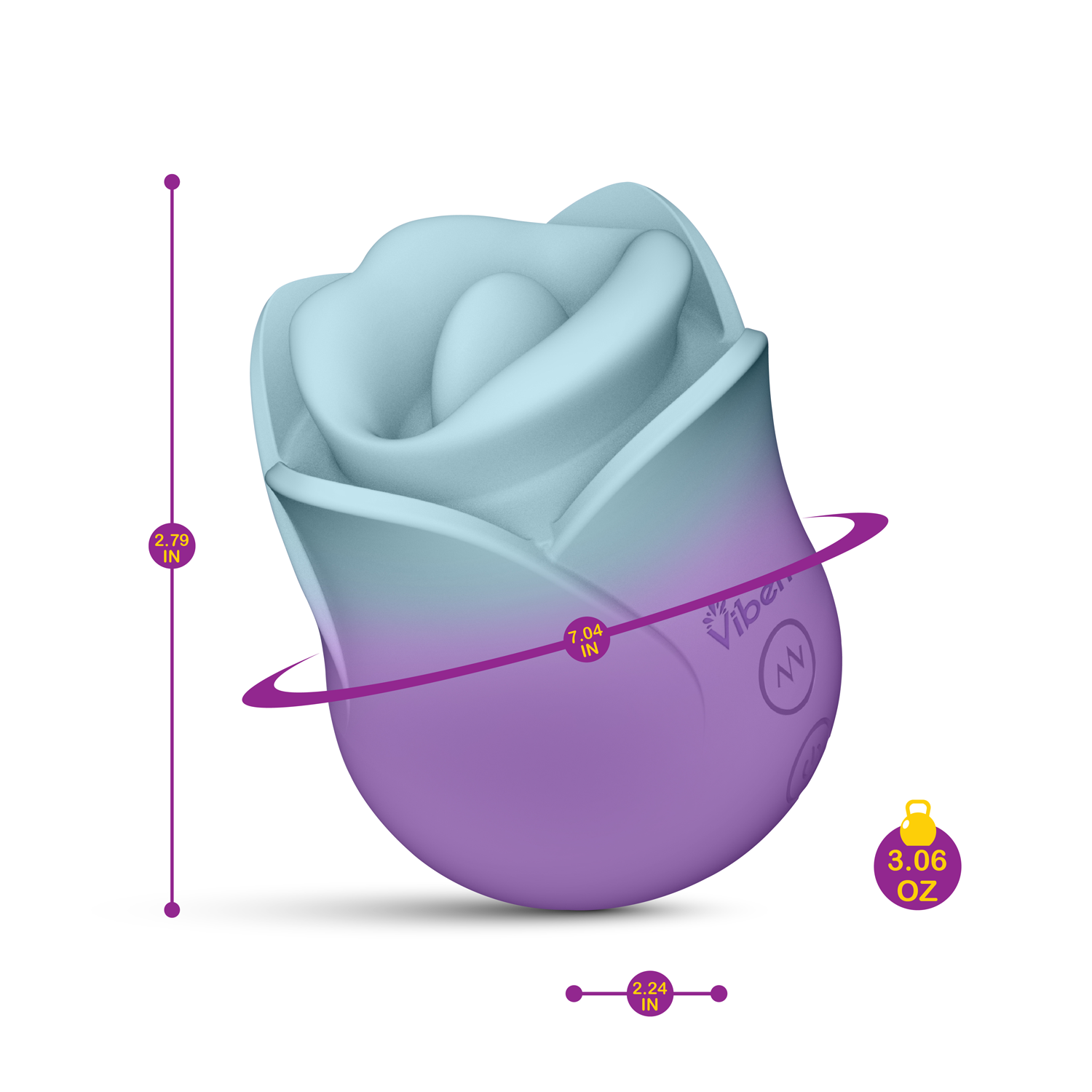 Succubus Wireless Clitoral Vibrator with Tantalizing Kissing Modes Rose Stimulators