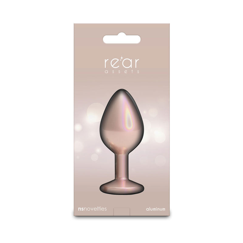 Rear Assets Iridescent Champagne Medium 3.23 Inch – Lightweight Butt Plug Gold > Anal Range > Butt Plugs