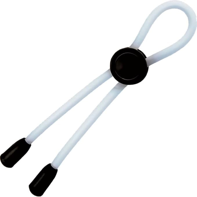 Mack Tuff Adjustable Silicone Cock Tie Black > Cock Ring > Adjustable