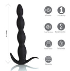 Maia Mason (Black) – 9.3 Inch Rechargeable Wireless Remote Anal Beads Vibrator > Anal Range > Anal Beads