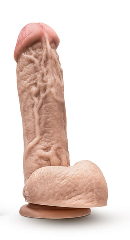 Mr. D 8.5 Inch Beige Dildo with Balls and Suction Base Dongs Realistic