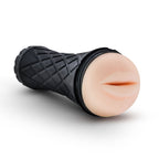 M for Men Torch Vanilla Mouth Masturbator with Suction Grip Black|Beige > Sex Toys For Men > Masturbators > Manual