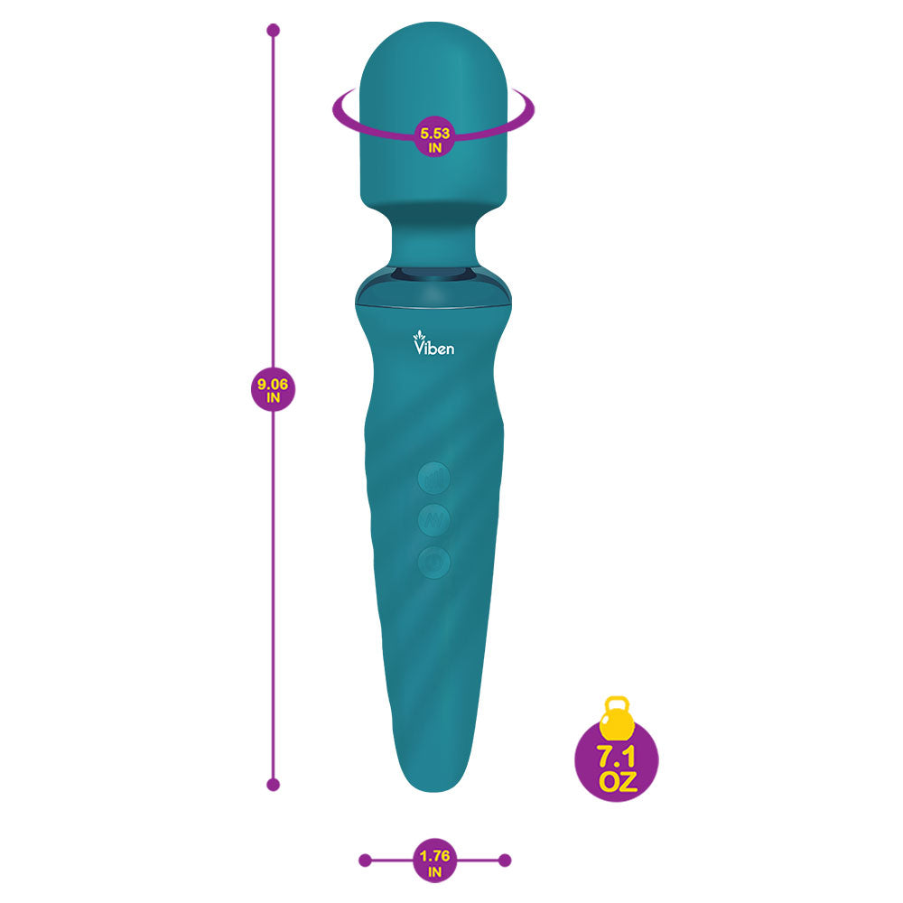 Viben Fierce Rechargeable Wand Massager Ocean Electric Massager