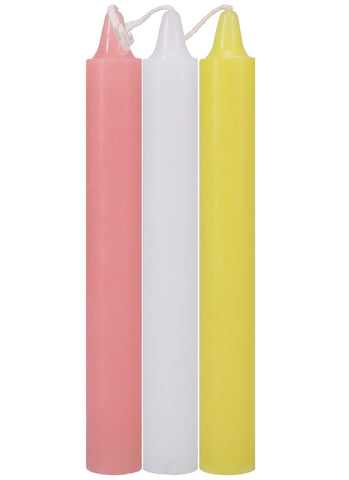 Japanese Drip Candles for Hot Wax Play 3 Pack Drip Candles