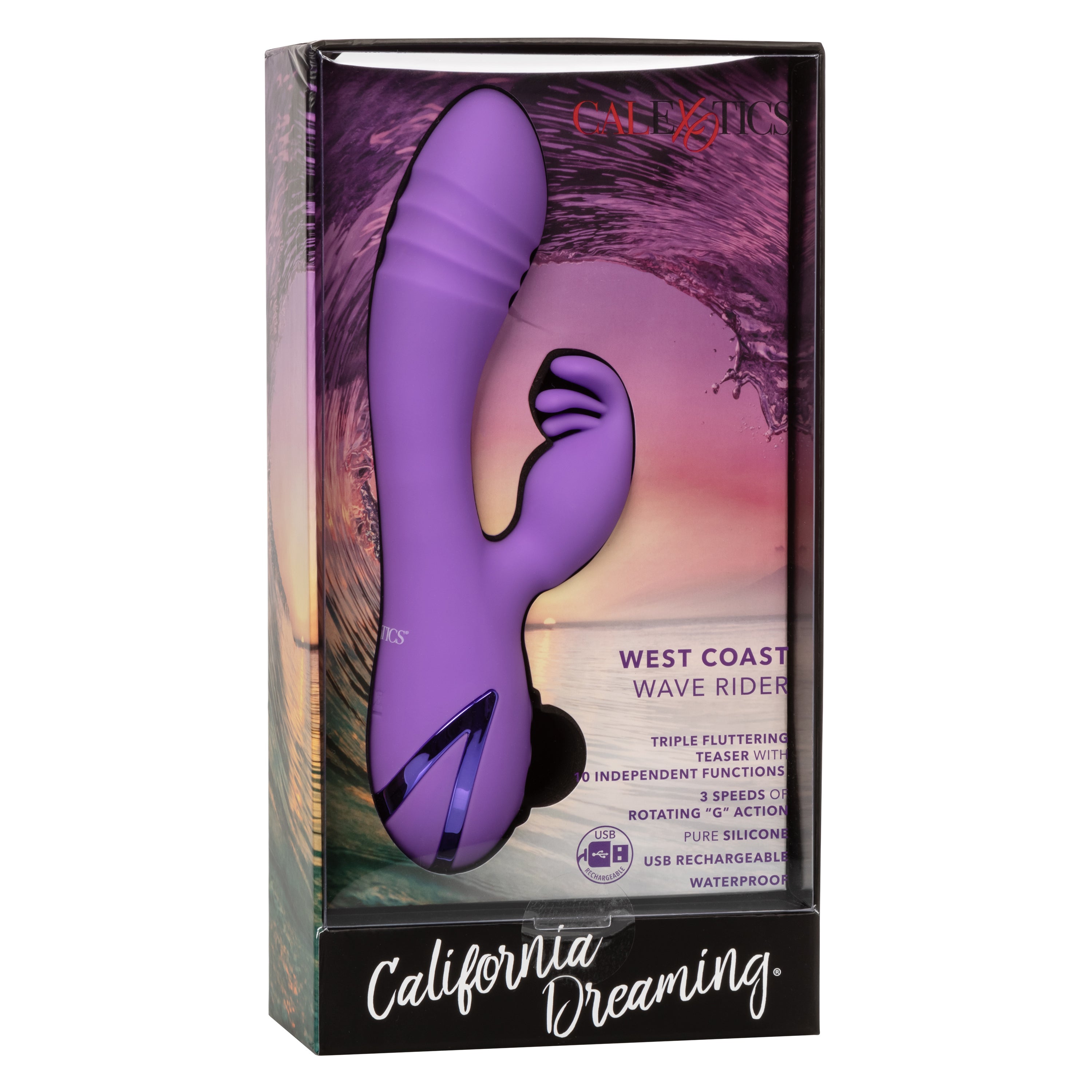 West Coast Wave Rider Vibrator And Clitoral Stimulator VIBRATORS-RABBIT