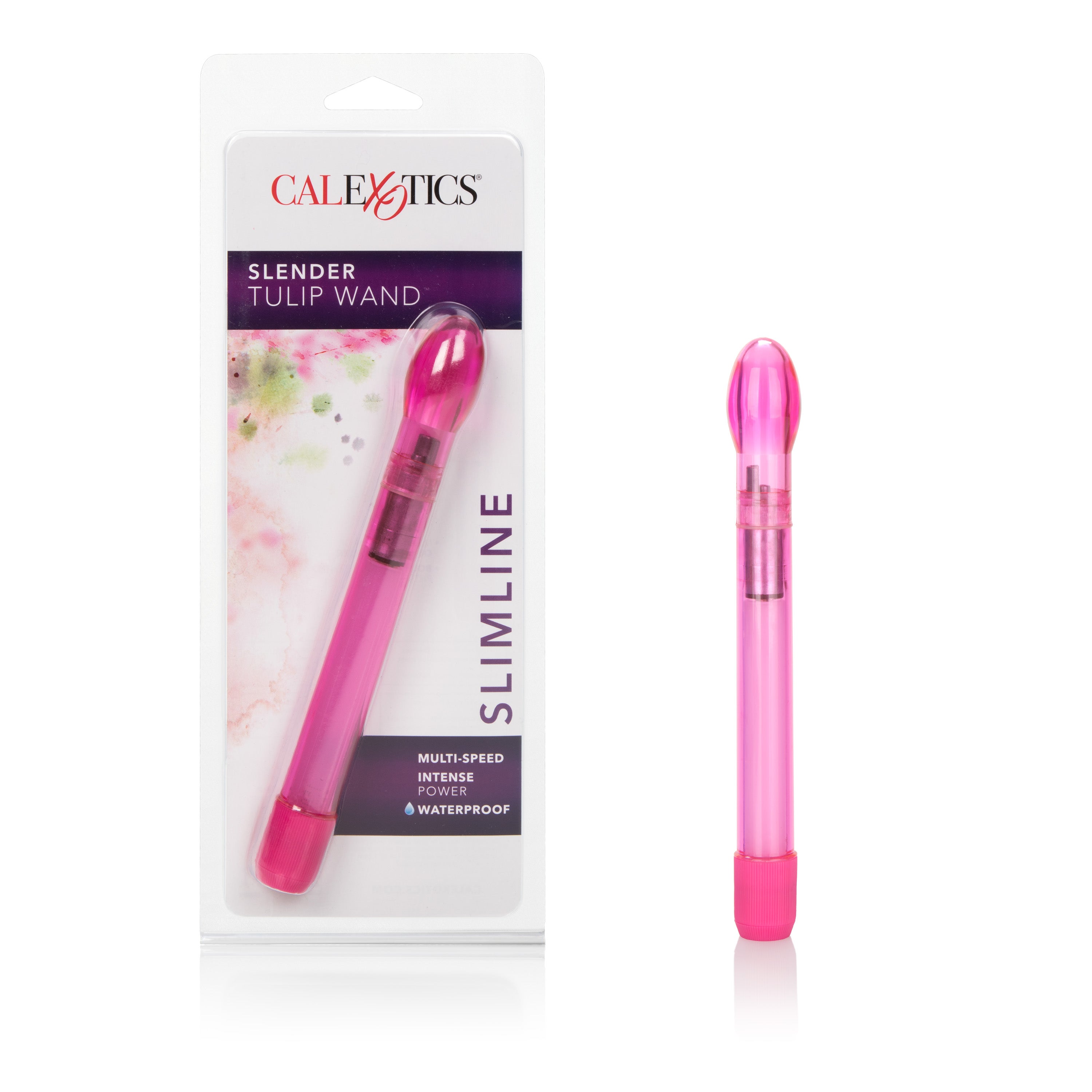 Slender Tulip Wand Vibrator Ultra-Thin G-Spot Massager Toy Rose Stimulators