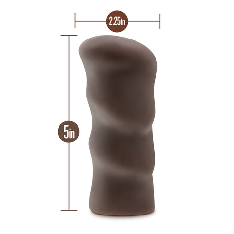 Hot Chocolate Nicole's Rear Realistic Soft X5 Masturbator Sleeve Strokers - Manual