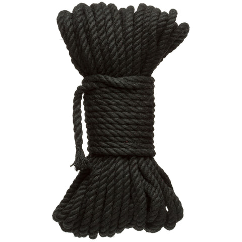 Merci 6mm Hemp Bondage Rope 50 Feet Black for Adult Intimacy Rope