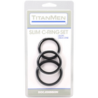 Titanmen Slim C Ring 3 Piece Silicone Set > Cock Ring > Sets