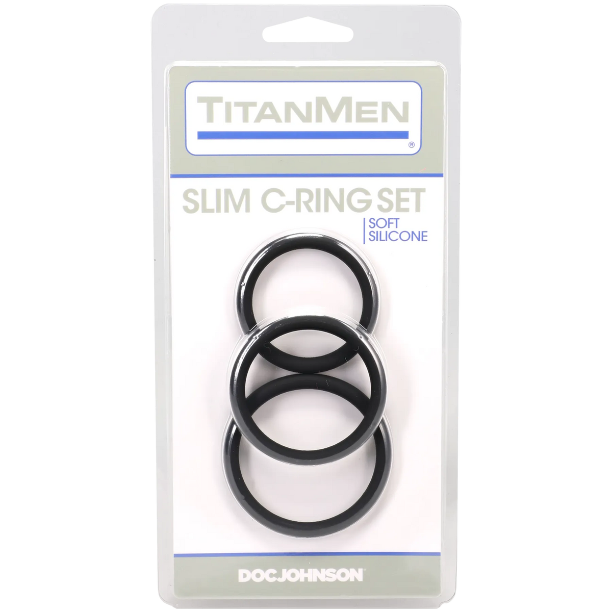 Titanmen Slim C Ring 3 Piece Silicone Set > Cock Ring > Sets