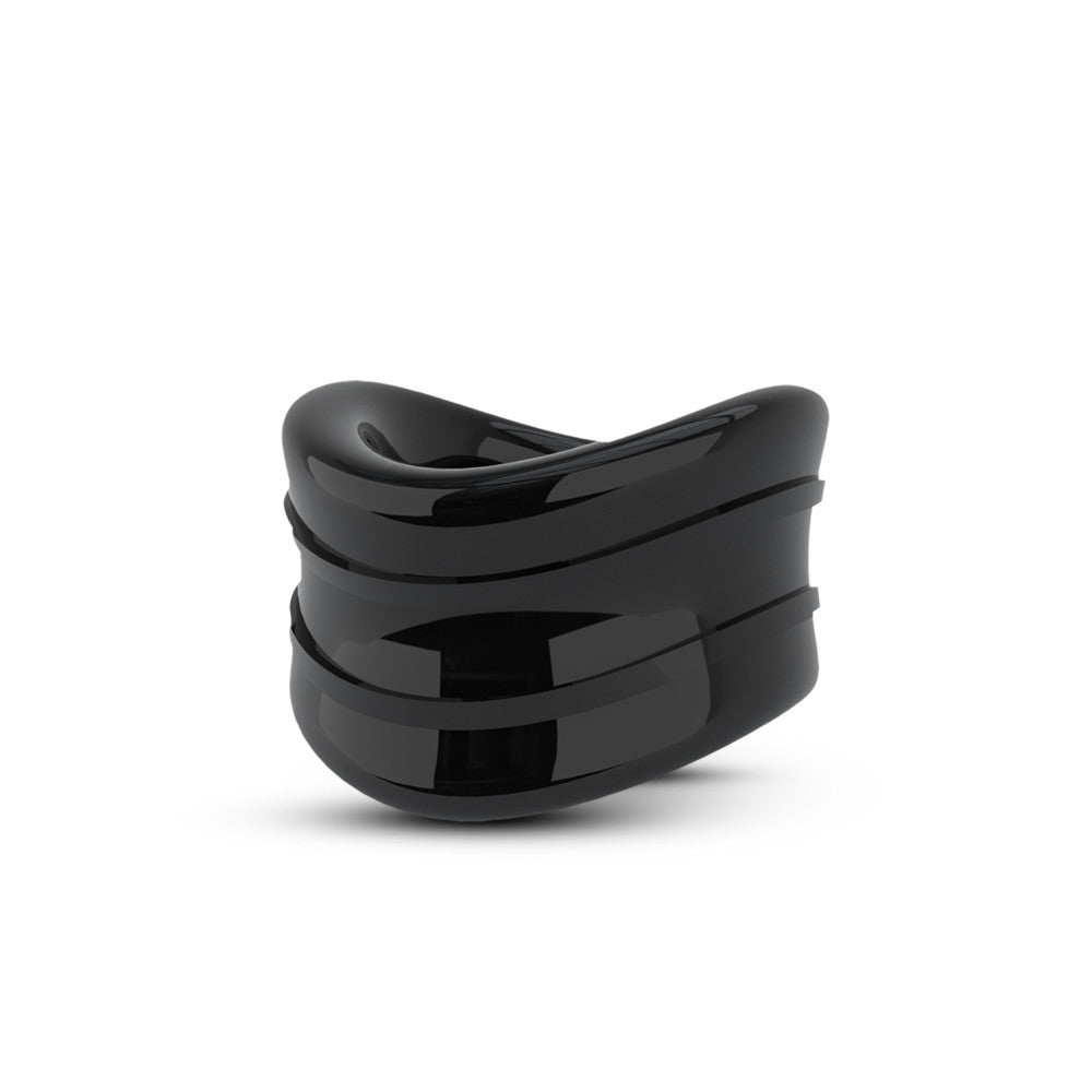 Stay Hard Beef Ball Stretcher Snug 1 Inch Black Ball Stretcher
