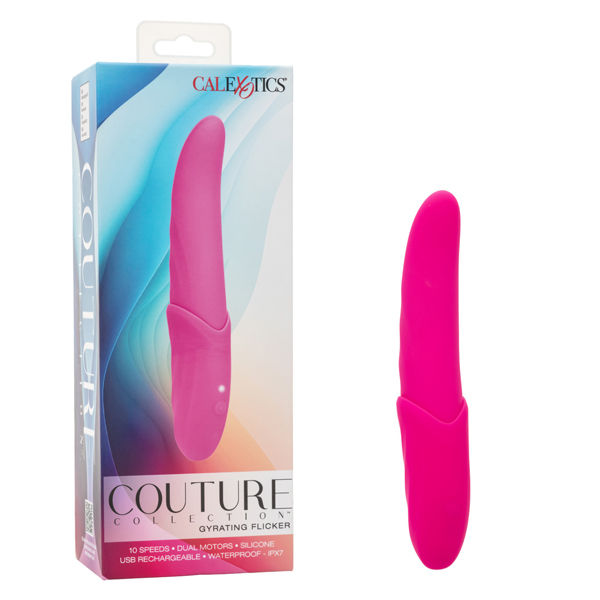 Couture Collection Gyrating Flicker Pink Wireless Vibrator STIMULATORS