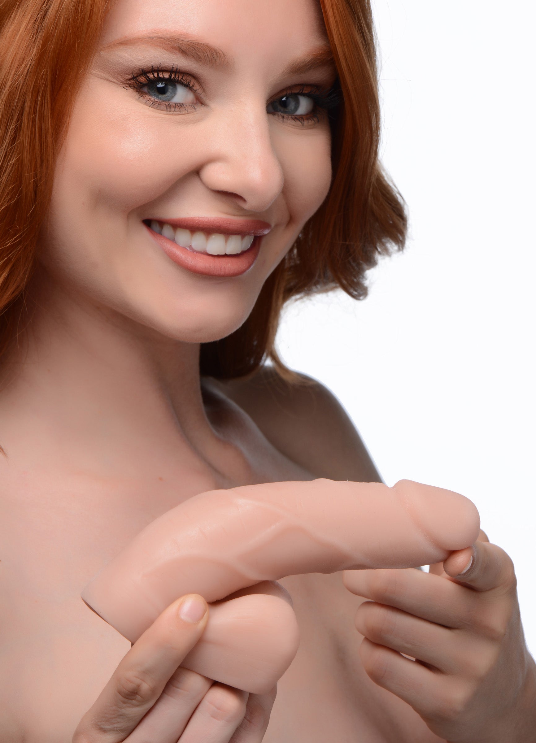 Large Bulge Soft Packer Dildo 7 Inch Light Skin Tone Packers