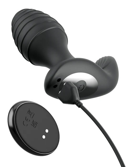 Anal Fantasy Elite Gyro Milk Pro Black 4.25" Prostate Stimulator > Anal Range > Prostate Plugs