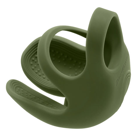 Zero Tolerance NUTTY BUDDY Olive USB Vibrating Cock & Balls Ring Cock Rings Vibrating