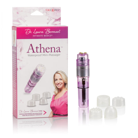 Berman Athena Waterproof Mini Massager with Four Soft Tips Electric Massager