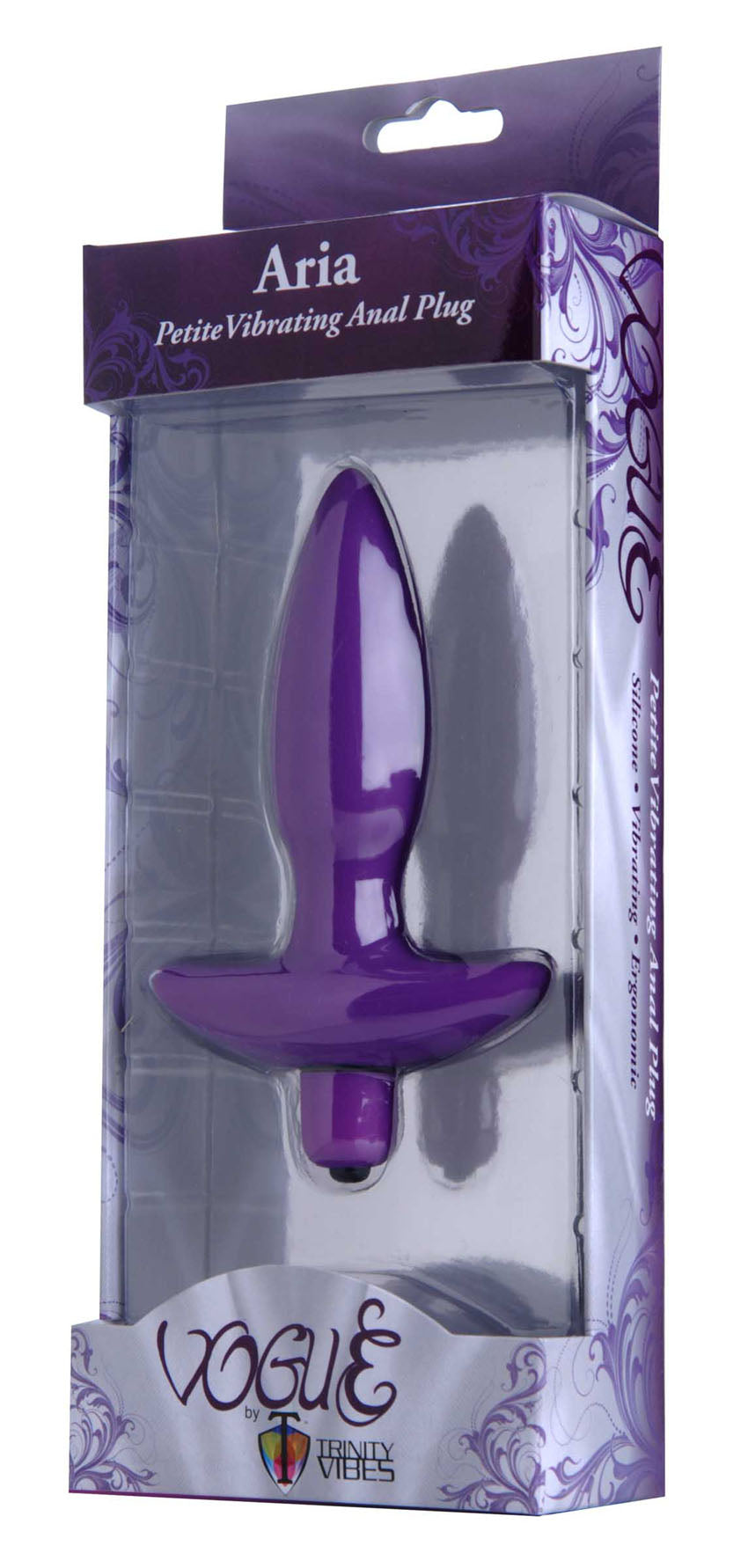 Aria Small Silicone Vibrating Anal Plug with Flared Base > Anal Range > Vibrating Butt Plugs