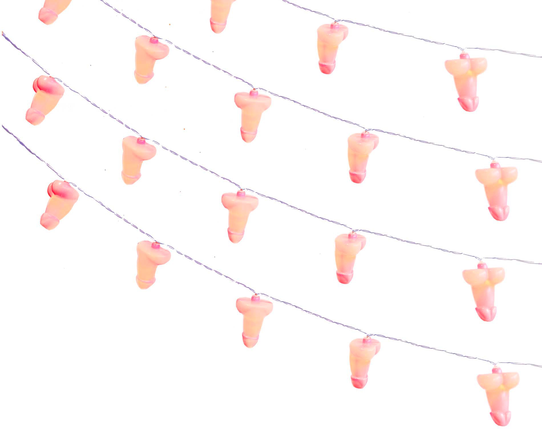 Glitterati Penis Party String Lights – Novelty Decorative LED String Lights > Novelties > Gag Gifts