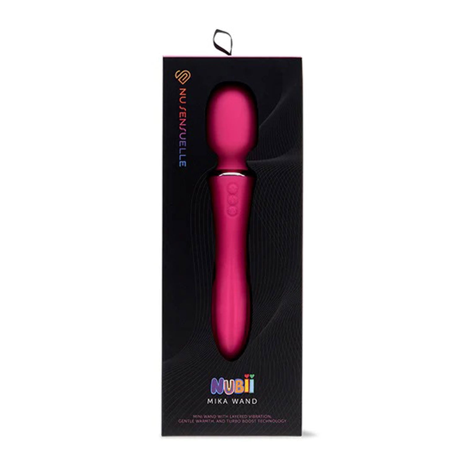 Nu Sensuelle Nubii Mika Wand Massager With Vibration Warmth Pink > Sex Toys For Ladies > Wand Massagers and Attachments