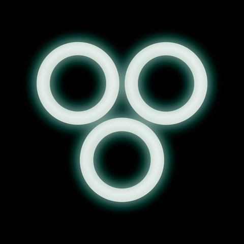 Performance VS2 Glow In Dark Small Silicone Cockrings Set of 3 COCK RING Set